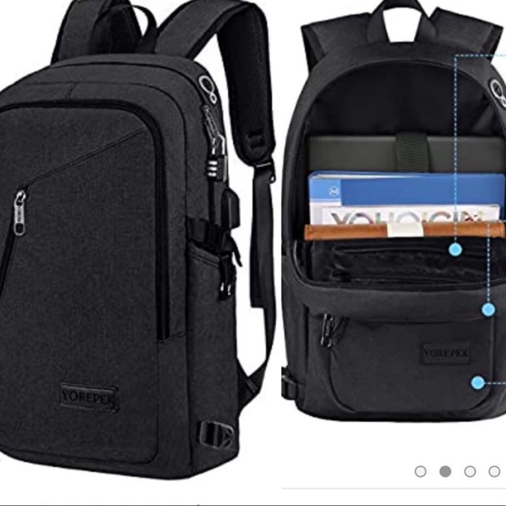 YOREPEK Slim Laptop Computer Backpack - Picture 2 of 9